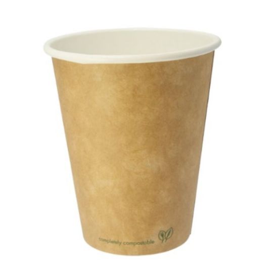 CASE OF (1000) VEGWARE 8OZ BROWN KRAFT HOT CUP 79 SERIES