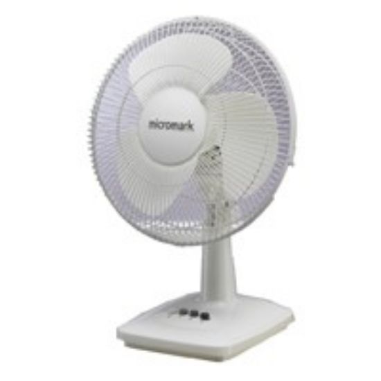 Oscillating Fan 12" White