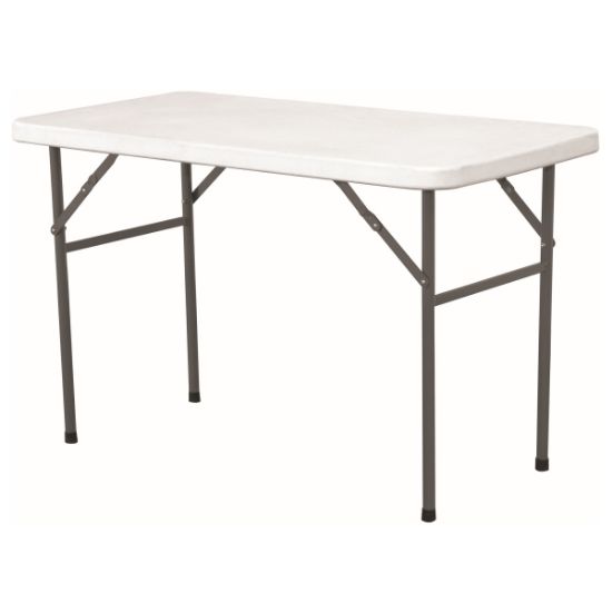 Plastic Solid Top Trestle Table 122 X 61 X 74cm