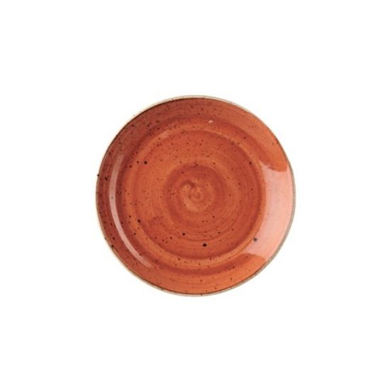 CASE OF 12 STONECAST EVOLVE COUPE PLATE 6.5" SPICED ORANGE