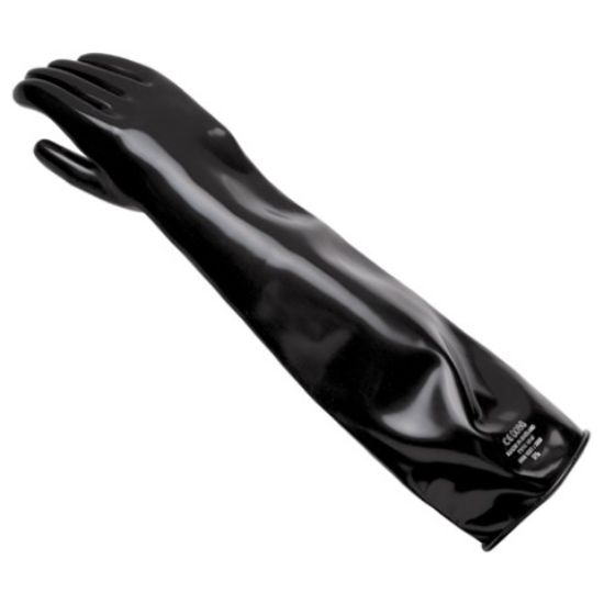 Glove Chemprotect Gauntlet 24" Size 10 Black Sc107 *s