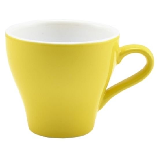 GENWARE PORCELAIN YELLOW TULIP CUP 9CL 3oz (6)