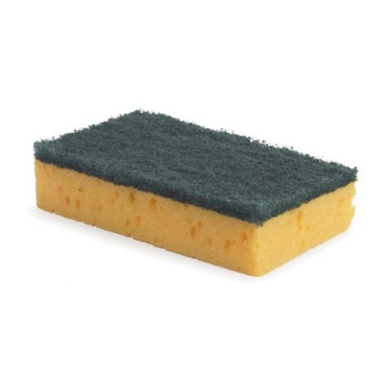 Abrasive Foam Scourer Yellow / Green (Single)