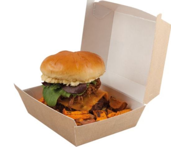 Savori Kraft Hot Food Clamshell Box150x125x35 (250)