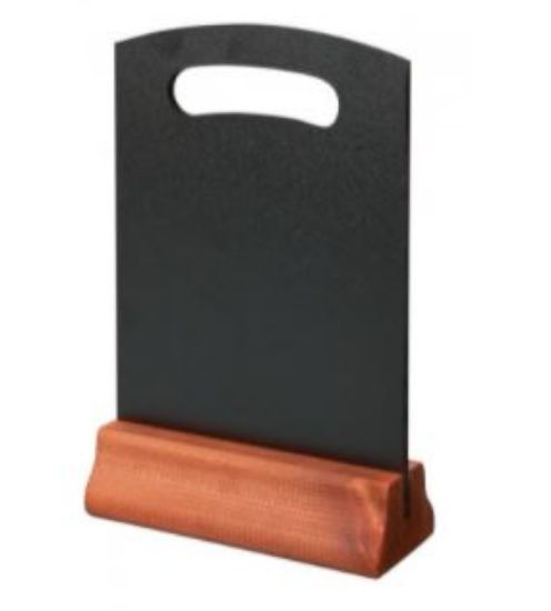 A5 Hand Held Menu Board Mahogany Base 230 X 148mm