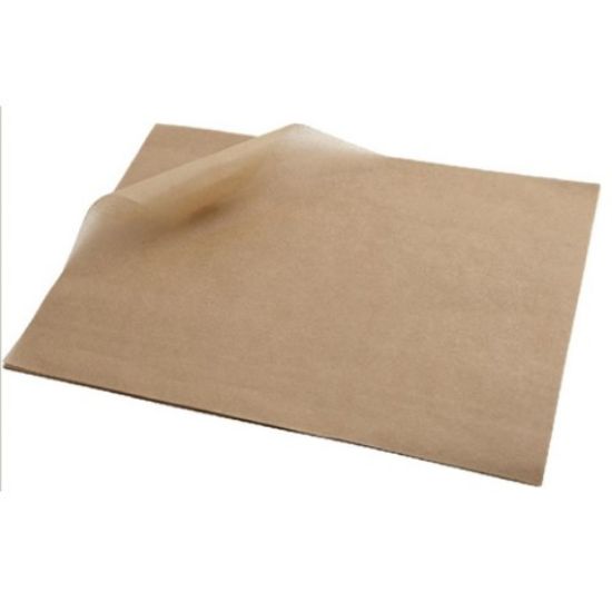 Greaseproof Paper Precut 25x20cm Brown (1000)