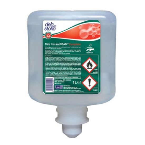 Deb Instant Foam Complete Hand Sanitiser 1ltr (Single)