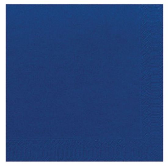 PACK OF 125 DUNI TISSUE DINNER NAPKIN 40CM 2PLY DARK BLUE