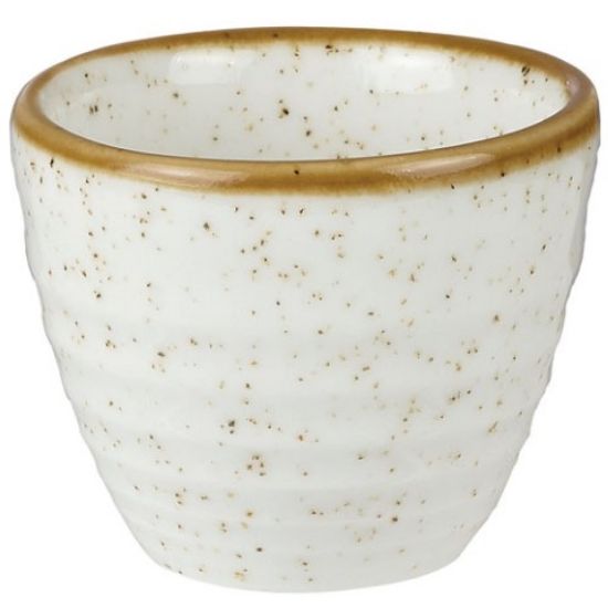 Churchill Stonecast Ripple Dip Pot 2oz Barley White (Case Of 12)