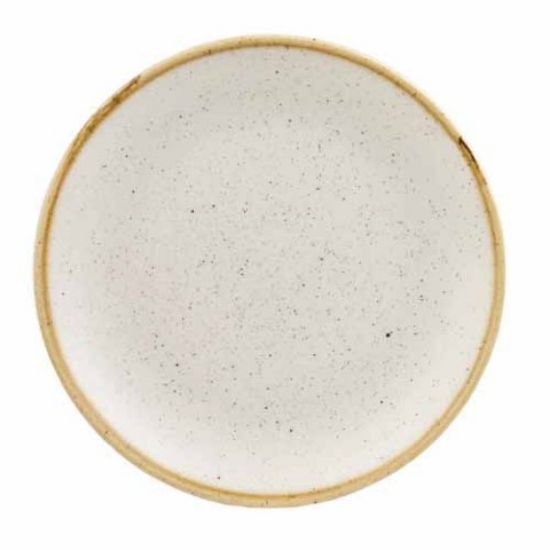 Churchill Stonecast Coupe Plate 6.5" Barley White (Case Of 12)