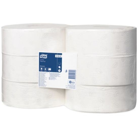 Tork Jumbo Toilet Rolls Advance 2ply 360m White T1 (6)