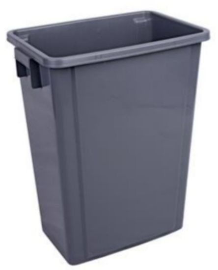 60 Litre Recycling Waste Bin Grey 1x1 H580XL460xw320