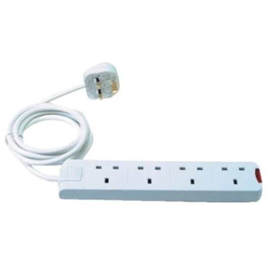 Extension Lead 4 Gang 13amp 2mtr Cable