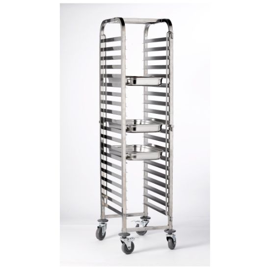 Gastronorm Trolley GN 1/1 With 20 Shelves 55.5x38x170cm Flat Packed