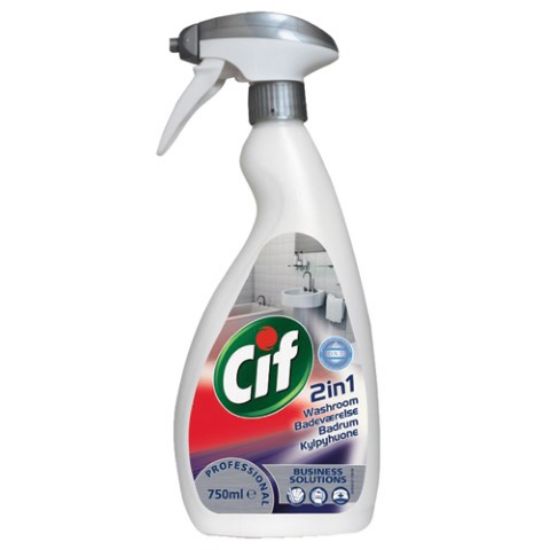 Cif 2 In 1 Washroom Cleaner 750ml (Case Of 6)