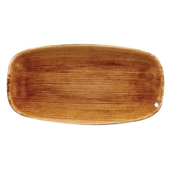 STONECAST OBLONG PLATE 13.75" PATINA VINTAGE COPPER (6)