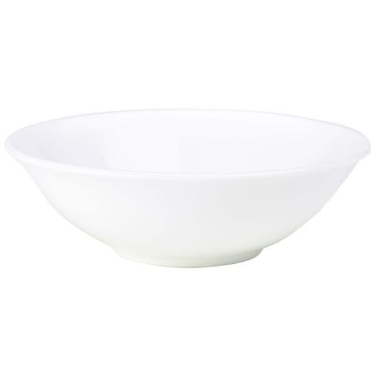 Genware Porcelain White Oatmeal Bowl 16cm 6.25" (6)