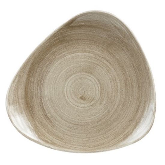 STONECAST TRIANGLE PLATE 12.25" PATINA ANTIQUE TAUPE(6)