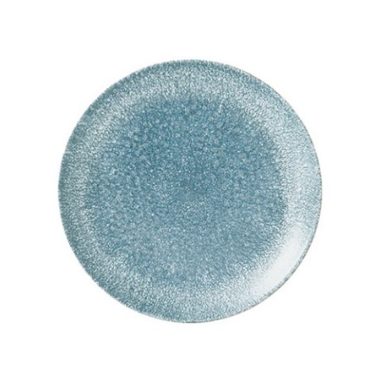 RAKU TOPAZ BLUE COUPE PLATE 6.5" (12)