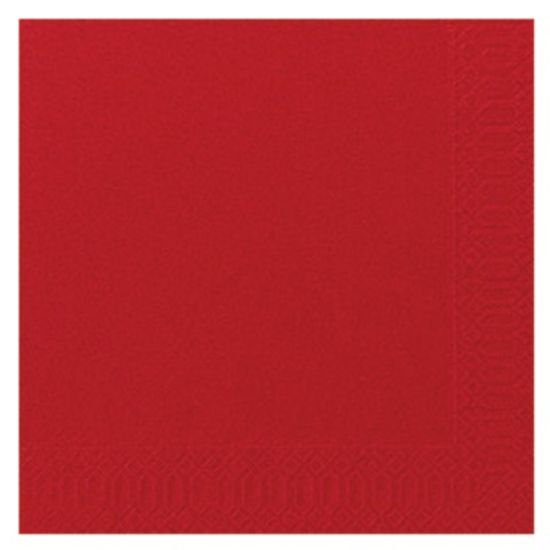 Pack Of 125 Duni Tissue Dinner Napkin 40cm 2ply Red *p