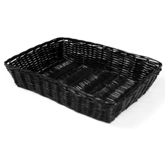 Basket Woven Polypropylene 40.5x28.5x8cm Black *p
