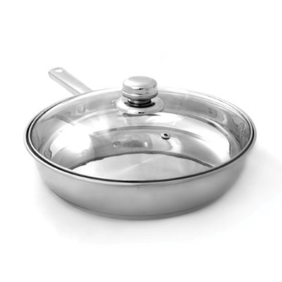Stainless Steel Deep Frypan 24cm