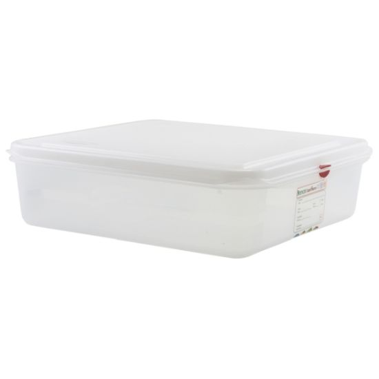 Polypropylene Gastronorm Container GN 2/3 100mm 9ltr Colour Coded With Label