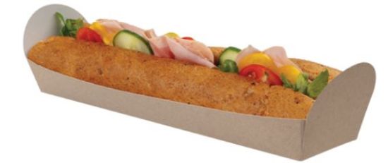 Kraft Open Baguette Tray 264x70x62 (Case of 500)