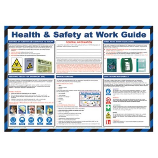 H/S At Work Guide Sign 590mm X 420mm