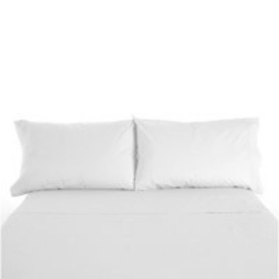 WHITE DUVET COVER SET DOUBLE 68PICK (BAGGED)