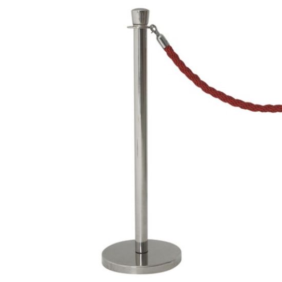 Rope Barrier Post St/St 100 X 32cm Rope Sold Separately (2)