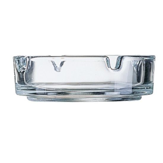 Round Glass Stacking Ashtray 4.2"