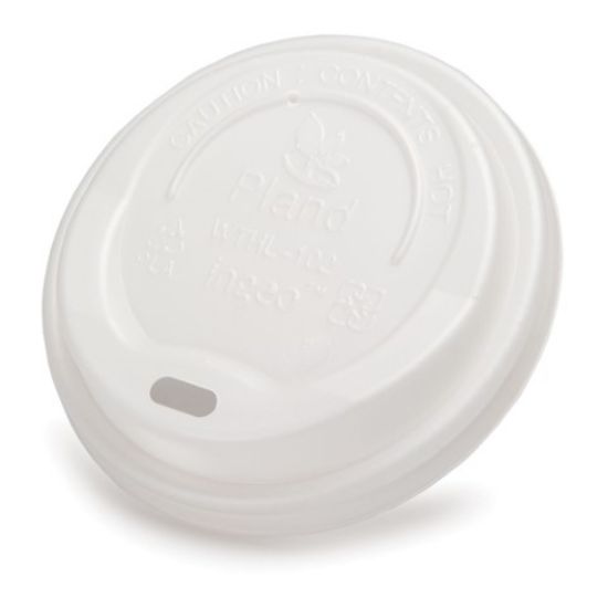Pack Of 50 Recyclable Sip Thru Hot Cup Lid 12/16oz White *s