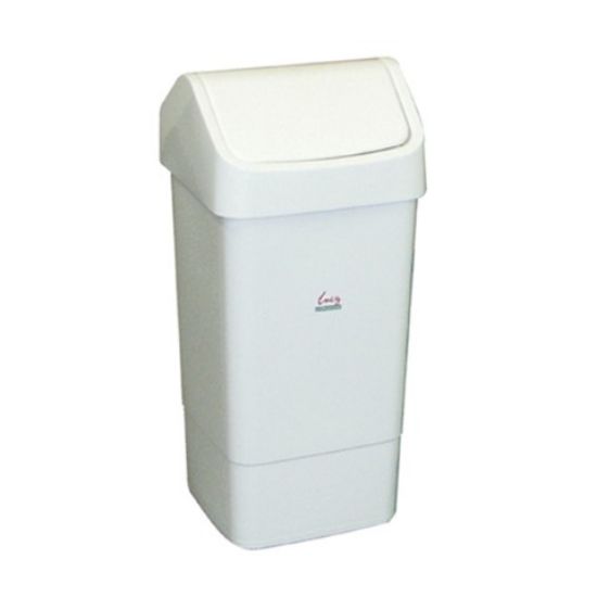 Swing Top Bin 50l White