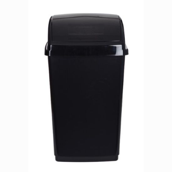 Whitefurze Swing Top Bin 30ltr 31x51x28cm Black *p