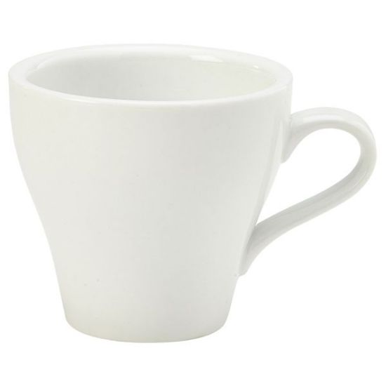Genware Porcelain White Tulip Cup 9cl 3oz (6) *s