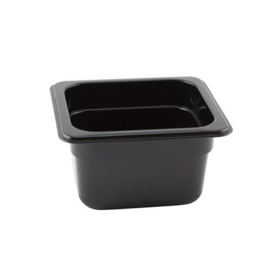 Gastronorm Food Pan 1/6 100mm Black 1.7ltr
