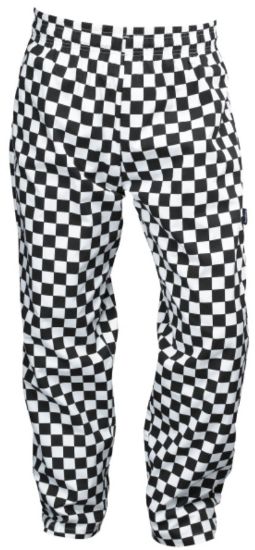 LARGE CHECK BLACK & WHITE BAGGIES SIZE MEDIUM