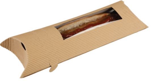Savori Large Cardboard Pillow Pack With Window 285x110x55 (250)