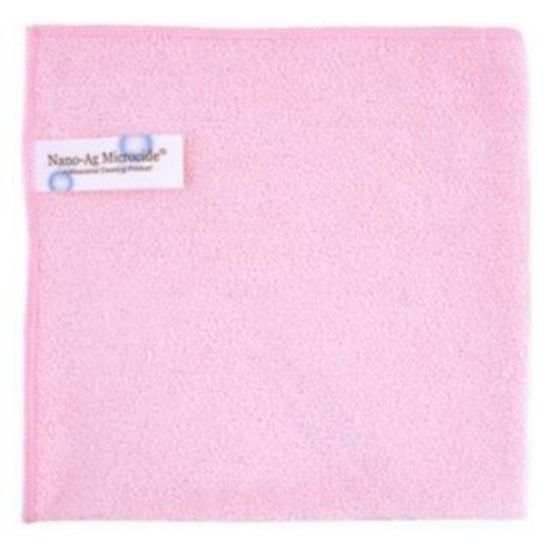 Microtex Cleaning Cloth 40x40cm Pink (Pack Of 10)