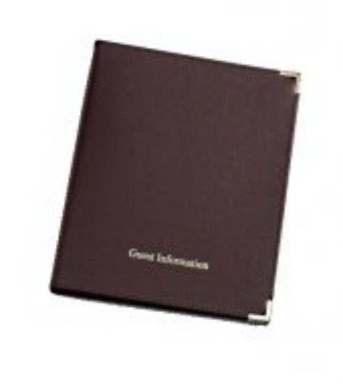 Hotel Guest Information Room Folder Burgundy (10)