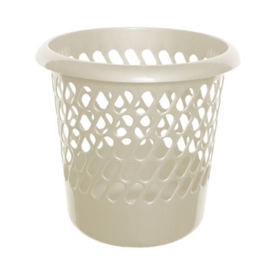 Wastepaper Bin 30x28x30cm Cream
