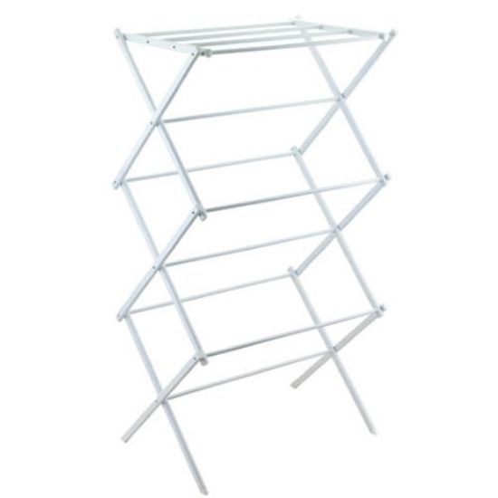 Concertina Clothes Airer Folding White