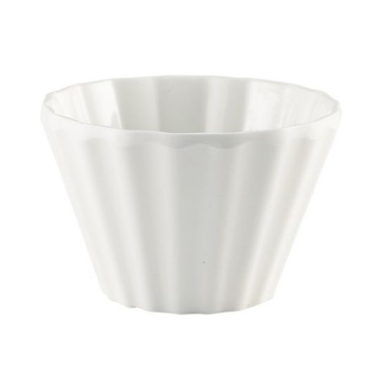 Cup Cake Melamine Ramekin 1.5oz White