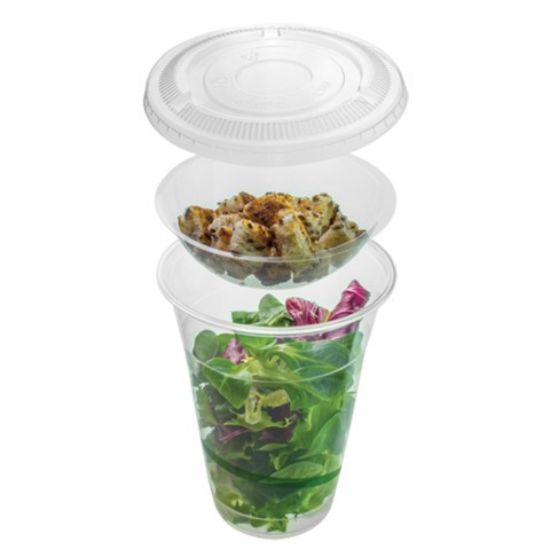 CASE OF (1000) VEGWARE PLA COLD CUP INSERT 3OZ 96 SERIES