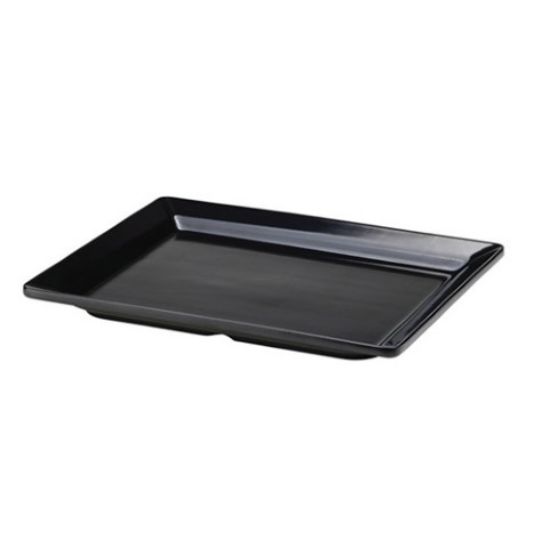 Black Melamine Platter GN 1/2 32x26cm