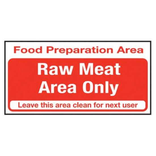 PREP AREA - RAW MEAT ONLY 100X200MM