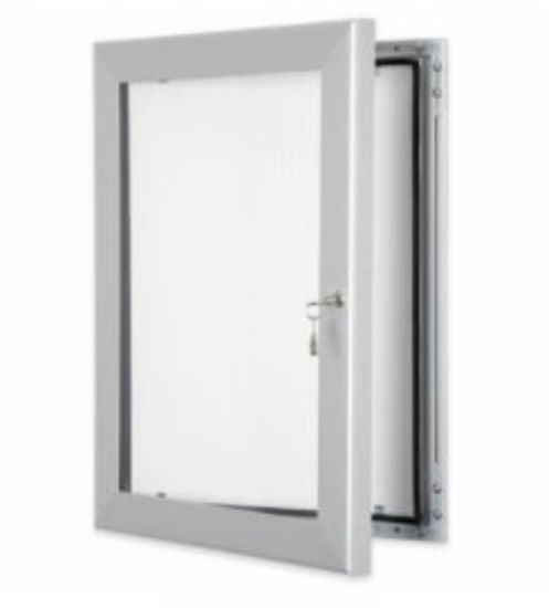 SILVER LOCKABLE INFORMATION POSTER/MENU DISPLAY A3