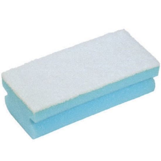 Soft Easigrip Sponge Scouring Pad Blue/White (Pack of 10)