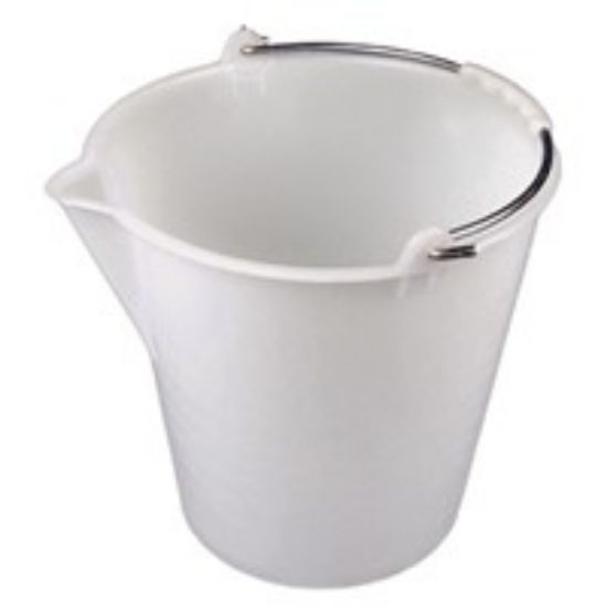 Plastic Bucket H/Duty 12ltr White
